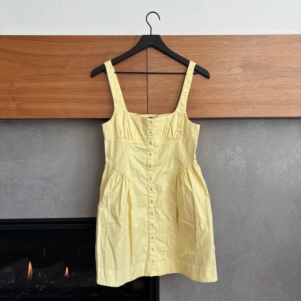 Free People Astrid Oxford‎ Mini Dress, Size S